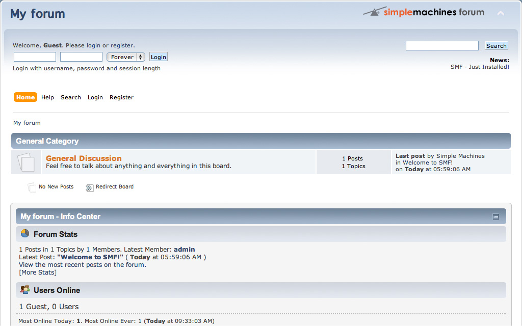 Simple Machine Forum (SMF)