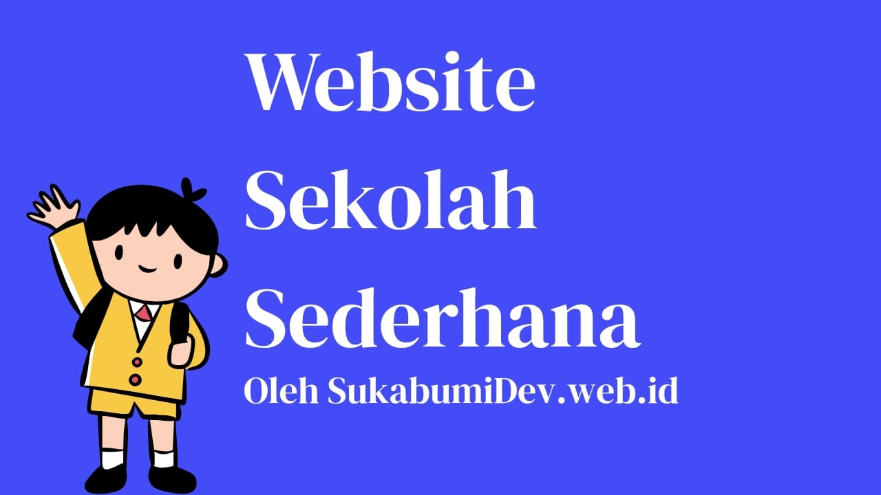 Website Sekolah Sederhana
