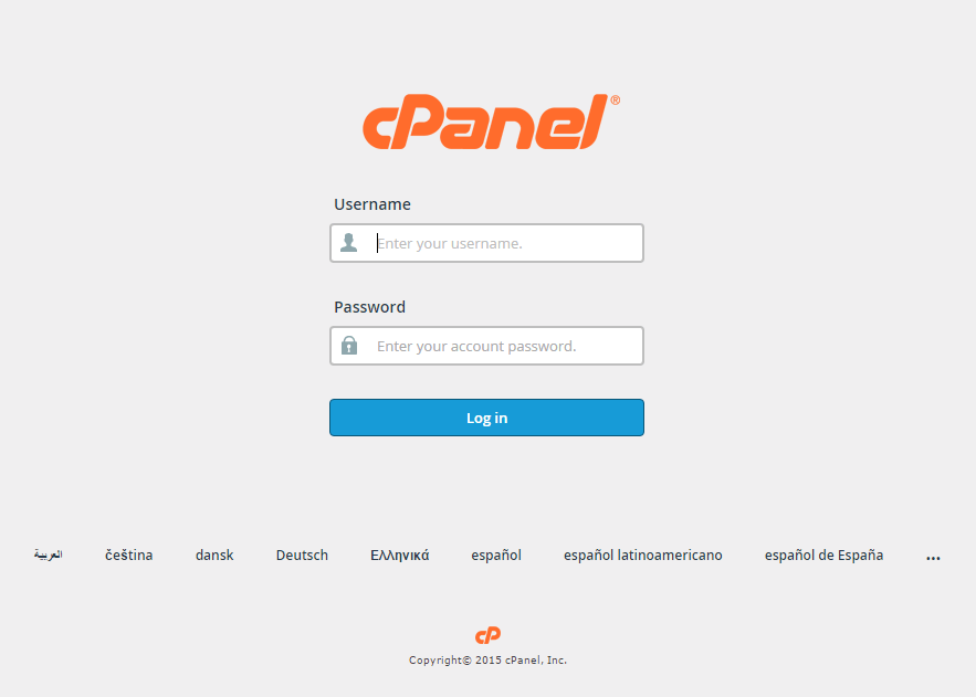 Login ke Cpanel