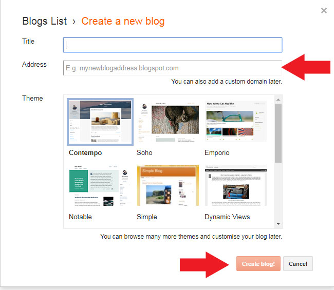 Proses Pembuatan Toko Online dengan Blogspot
