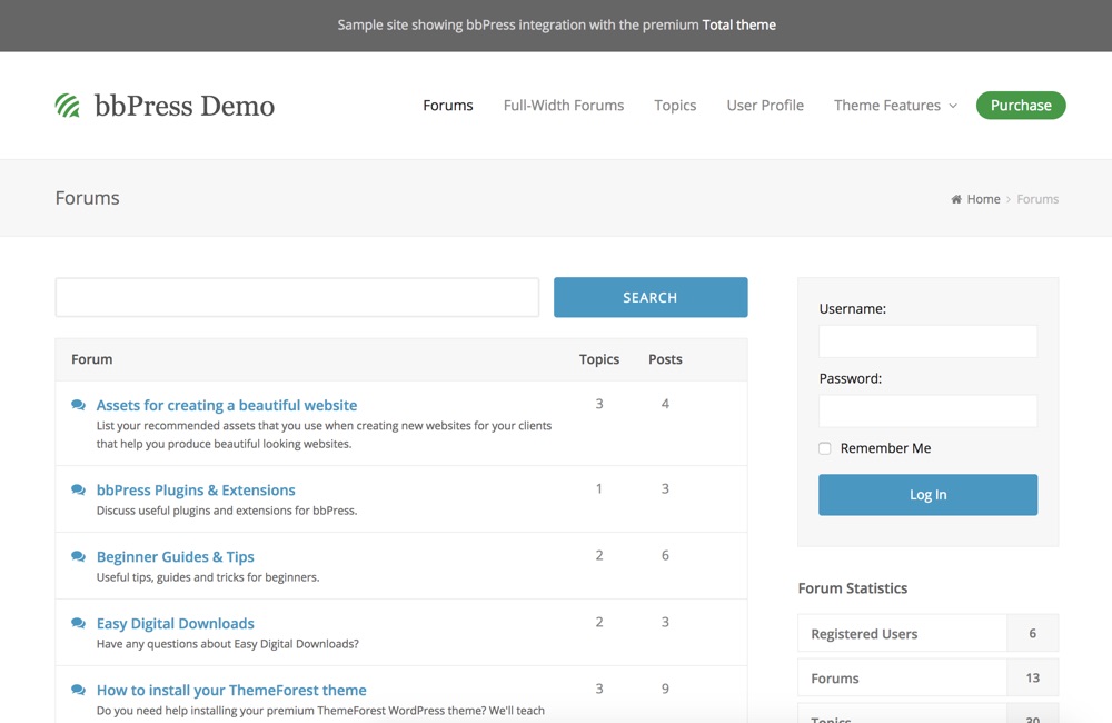 Contoh Forum yang Dibuat dengan bbPress