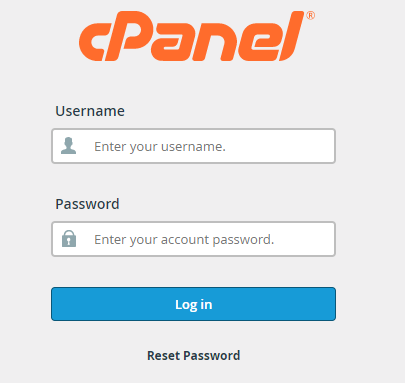 Login ke Cpanel